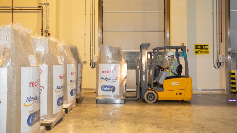 Formula being loaded in Singapore