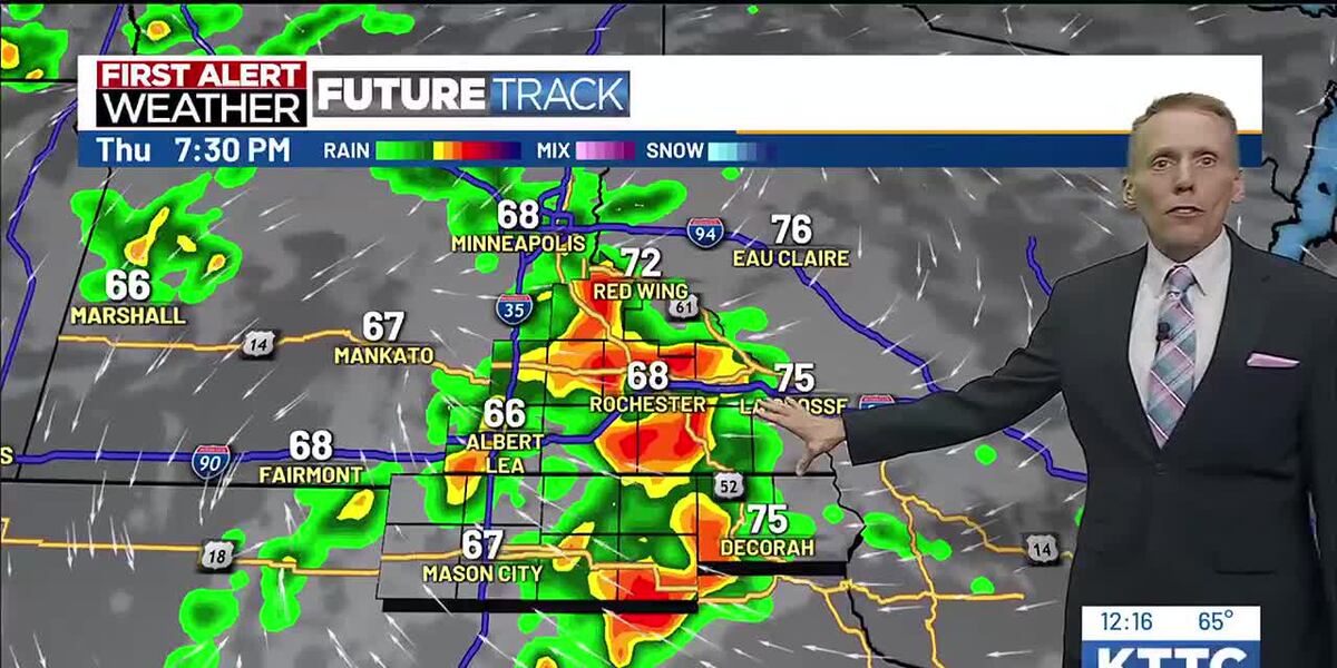 Heavy rain possible today; Several more rain chances this week - KTTC