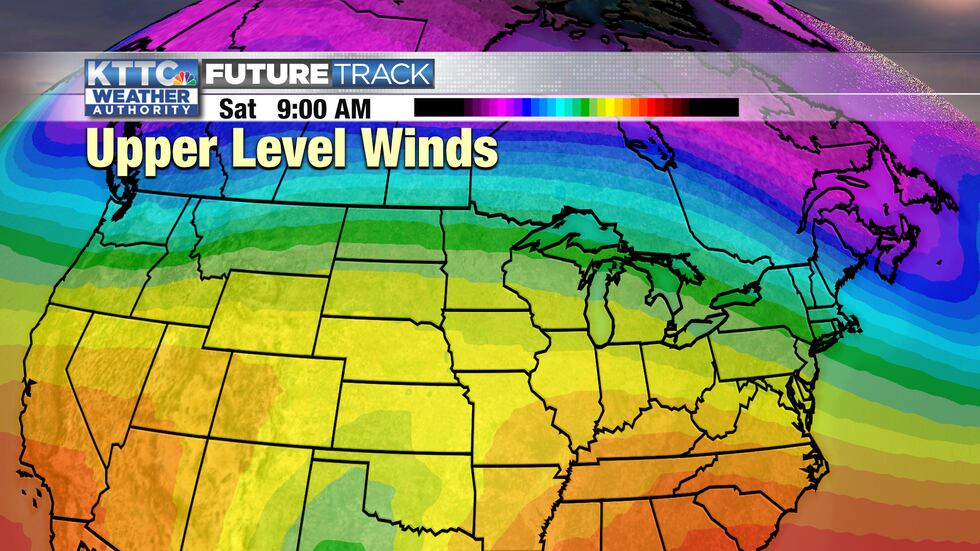 Warmer air will build northward into the region as the upper level weather pattern flattens...