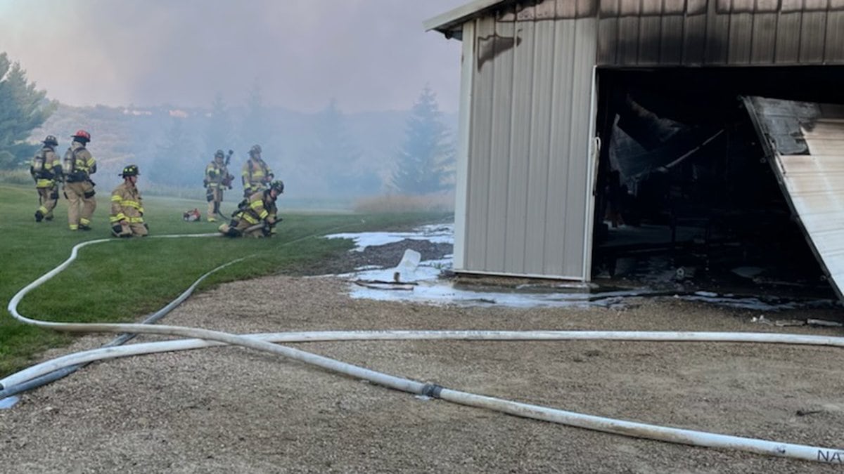 RFD responded to a shed fire Tuesday morning.